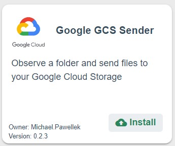 Google GCS Sender
